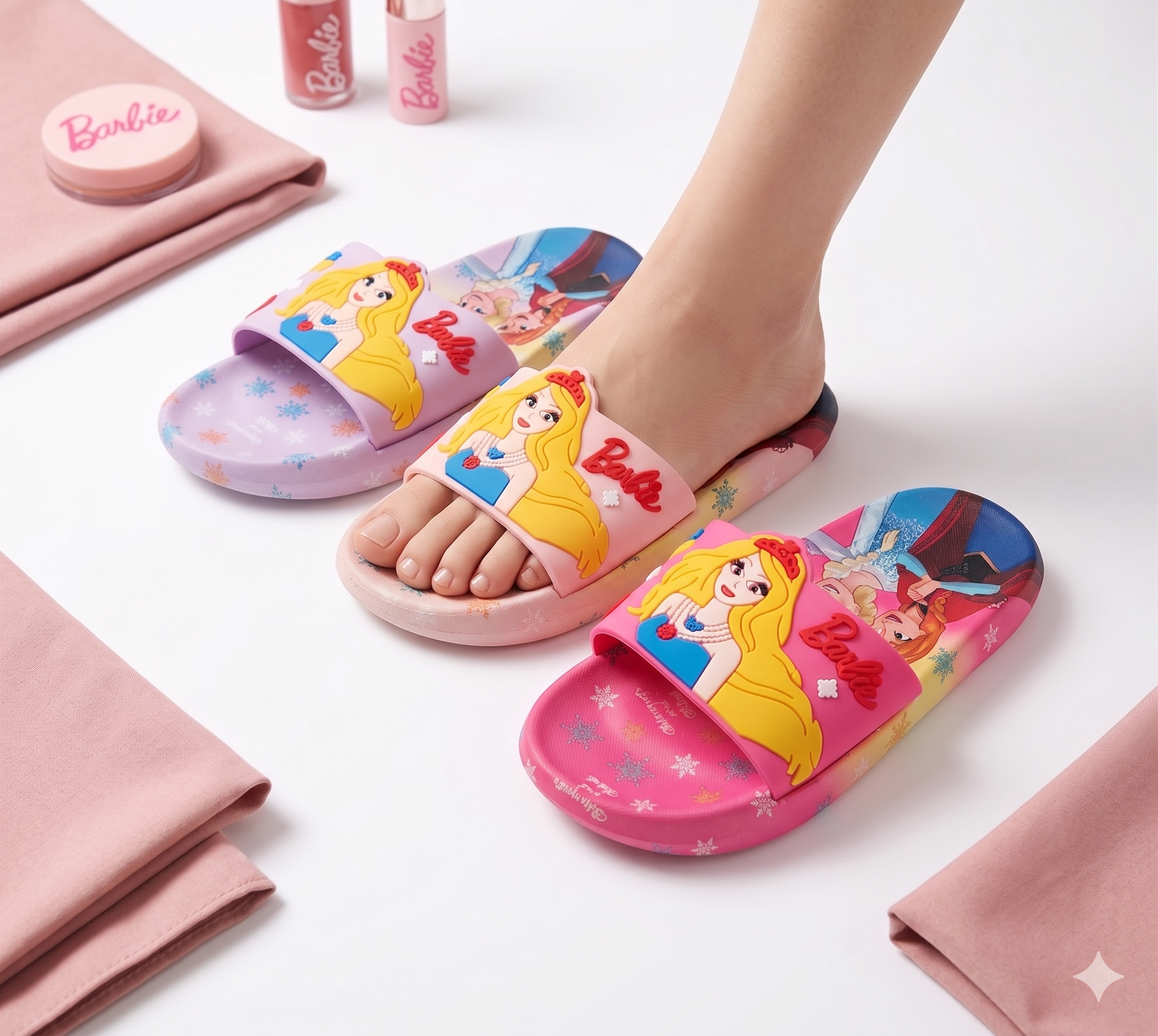 Barbie Theme Non Slip Summer Slipper for Kids Girls - ARS2