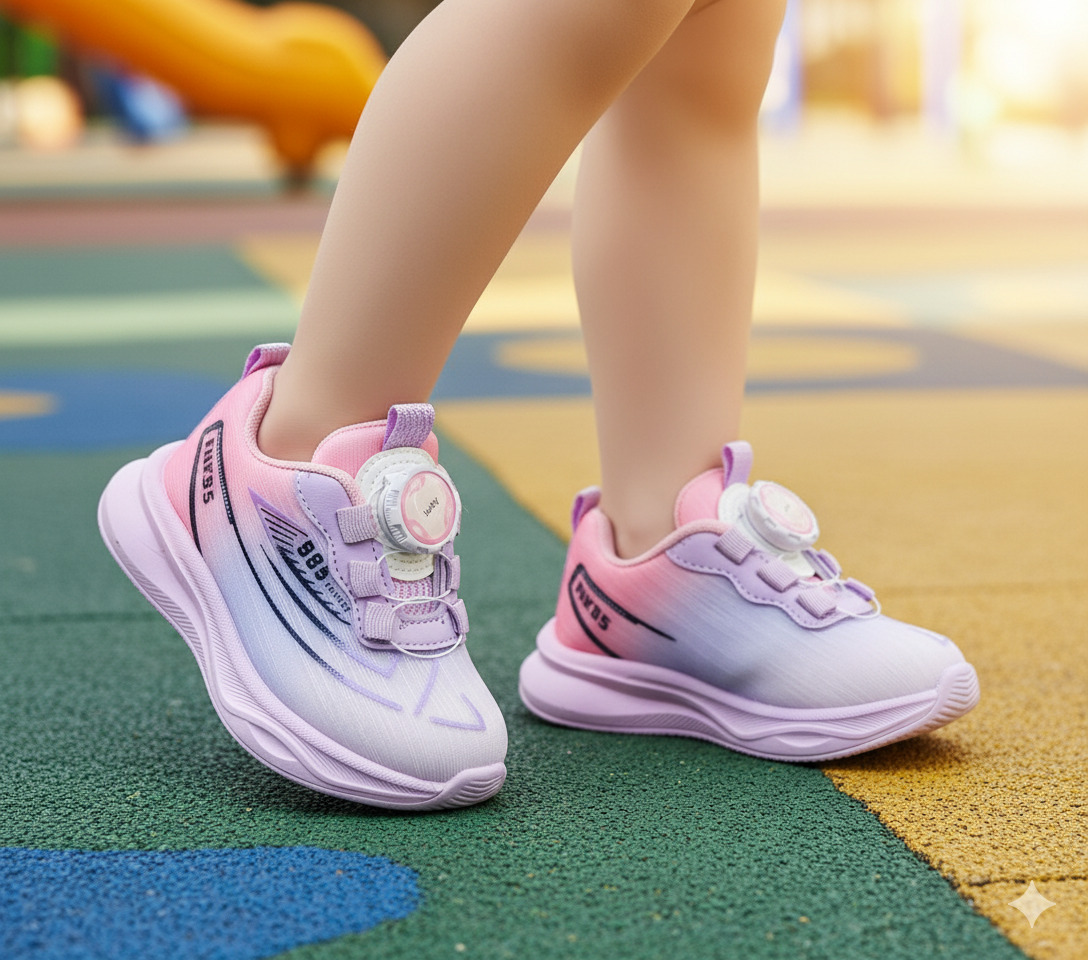 Premium Quality Light Weight Trendy Look Autolace Sneakers for kids - S65
