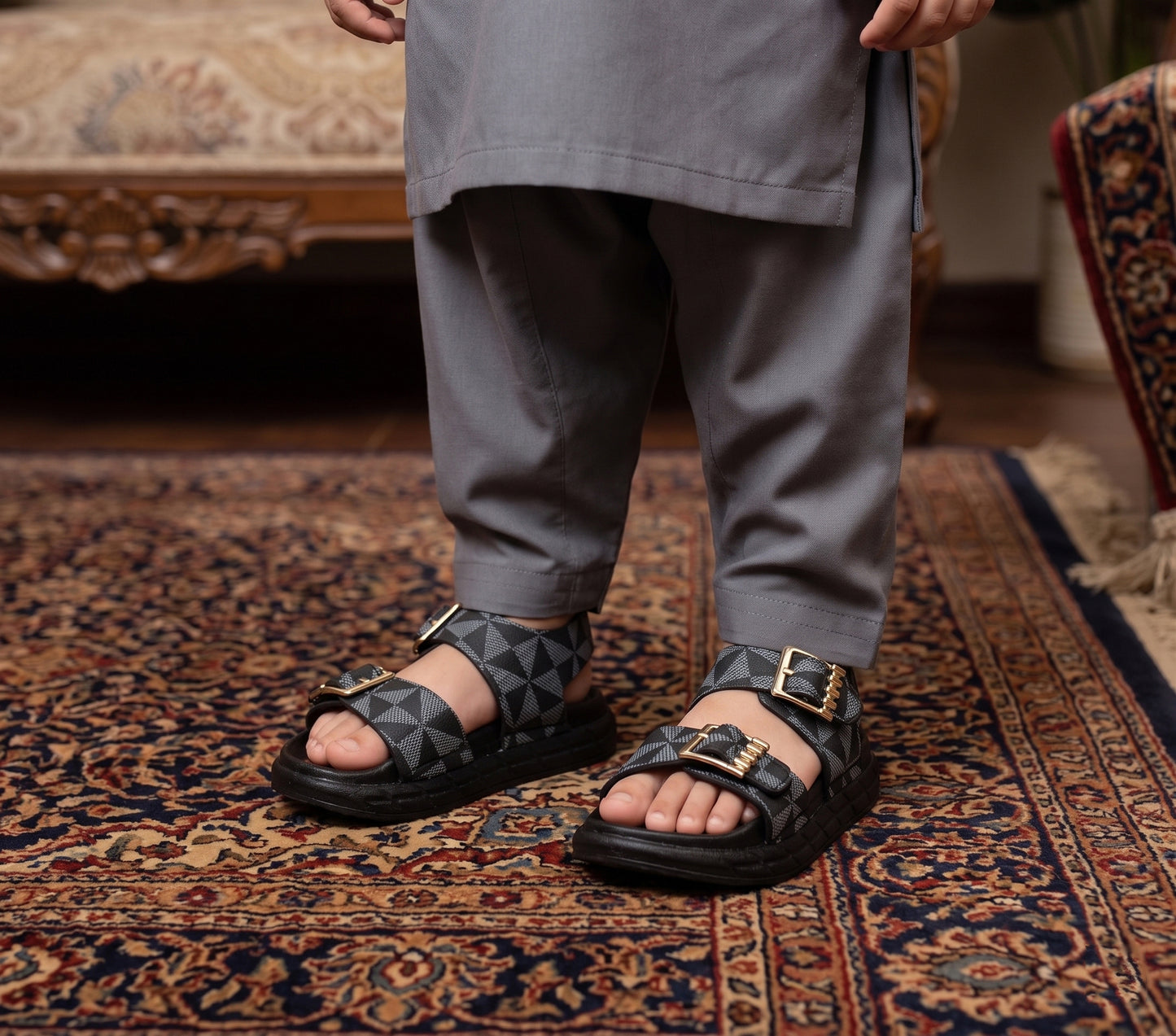 Soft Sole Printed Sandals for Kids - L4CL