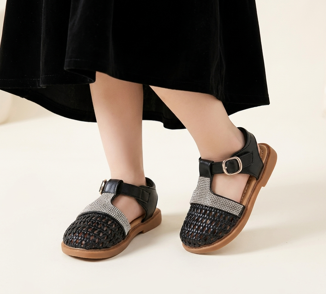Trendy Looking Sandals For Girls - MTX302 (Black)