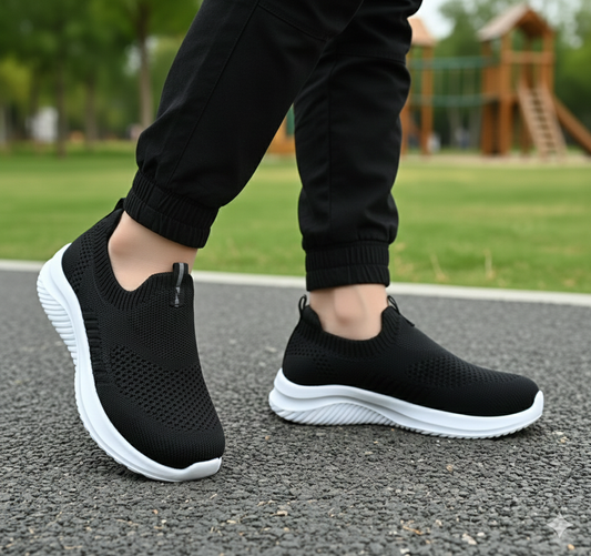 Easy to Wear Soft Comfortable Sketcher for Kids - 109A(Black)