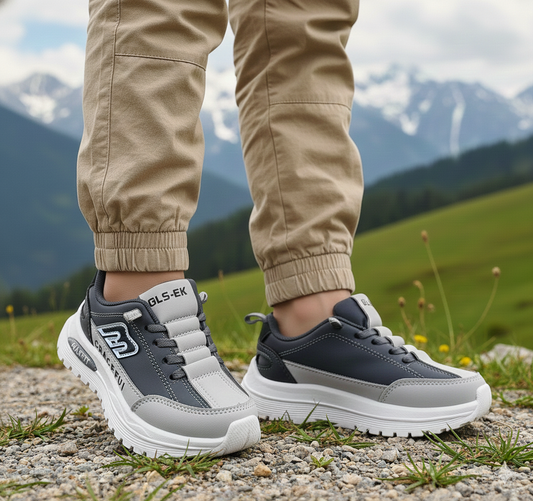 Premium Quality Trendy Look Sneakers for Kids - MFT08 (Gray)