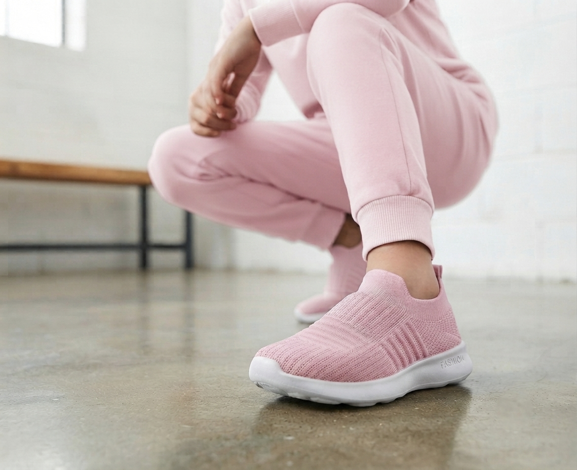 Trendy looking Sketchers for Kids - F12 (Pink)
