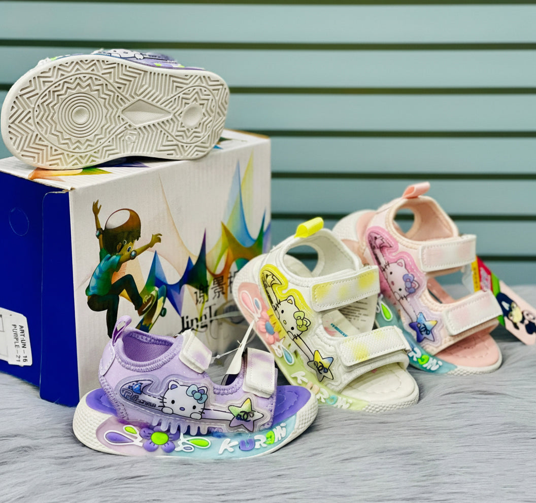Lights in sole Cute Design Sandals for Kids Girls - UN14