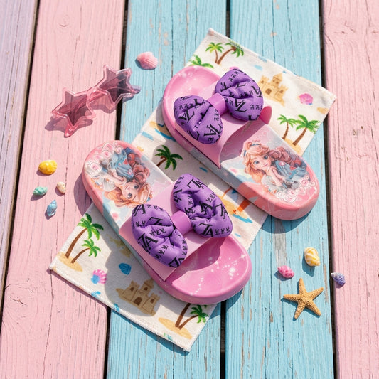 Soft Comfortable Cute Design Softies for Kids Girls - 22023 (Purple)