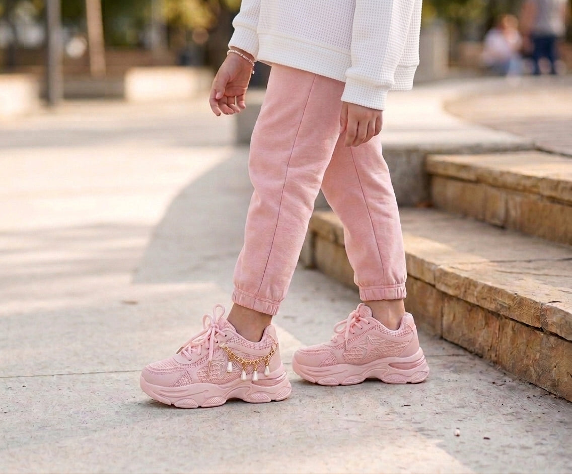 Trendy Looking Shoes for Girls - KK11 (Pink)