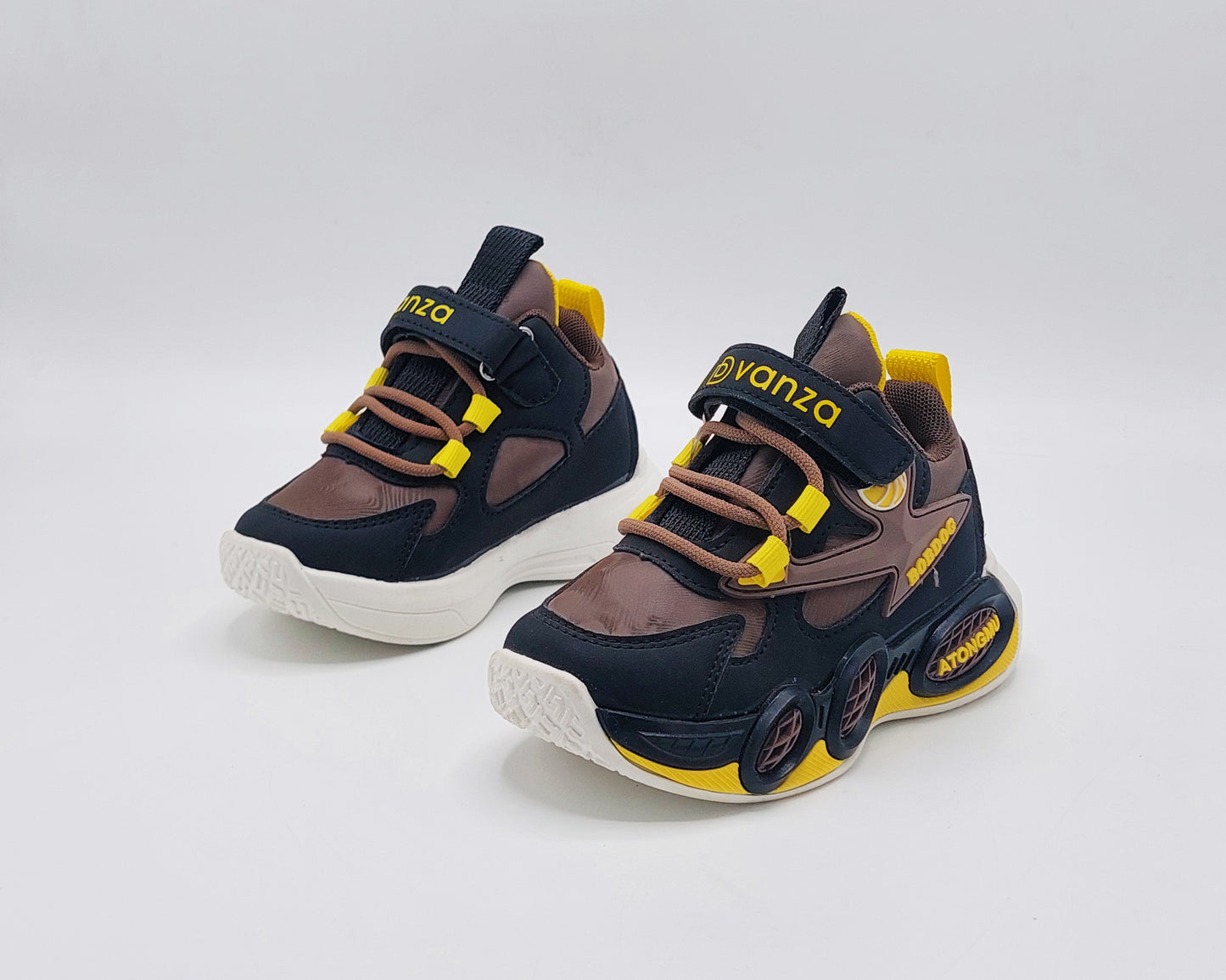 Premium Quality Trendy Look Sporty Sneakers for Kids - YOKO10 (Brown)