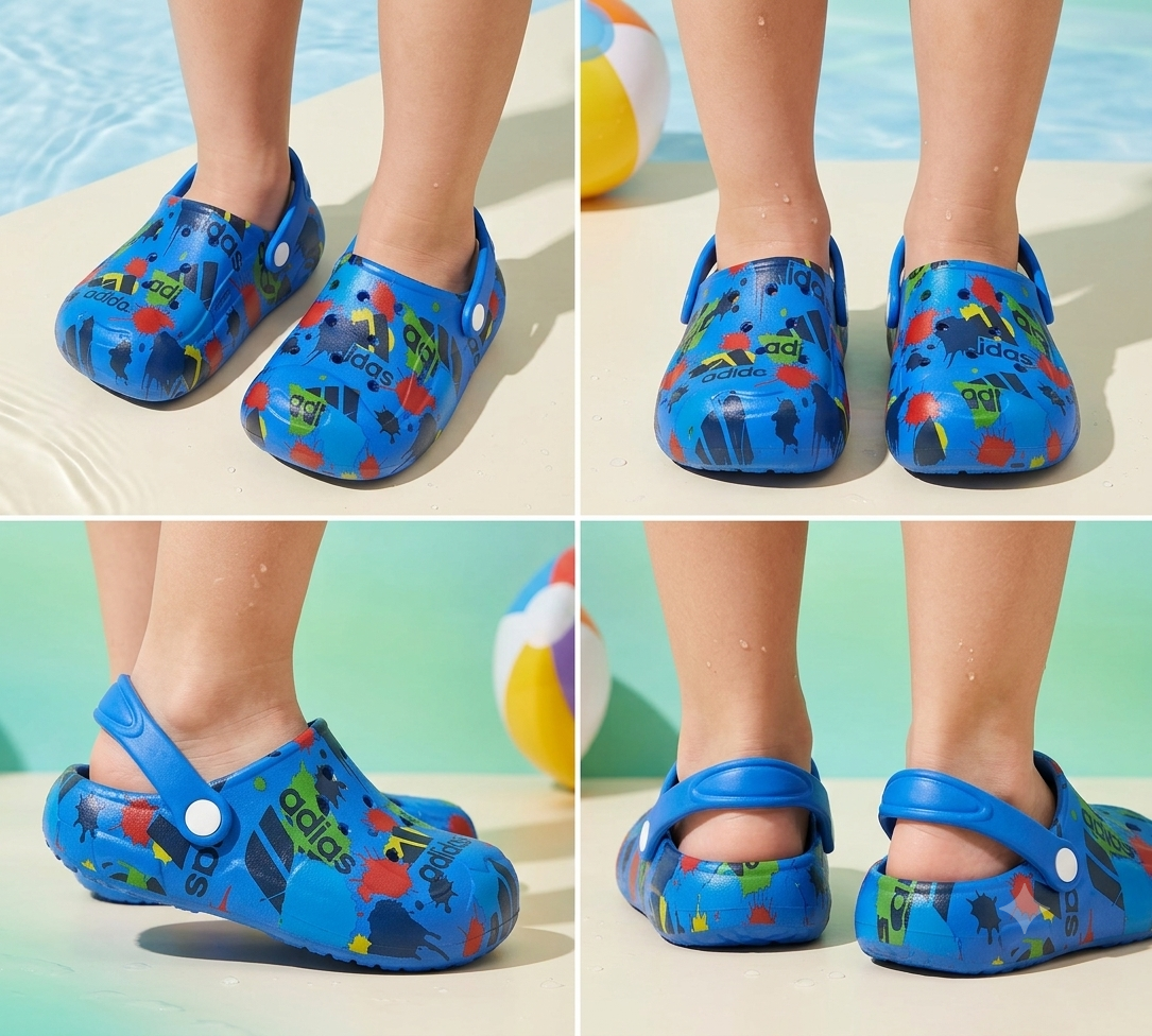 Colorful Crocs for Kids - ADC (Blue)