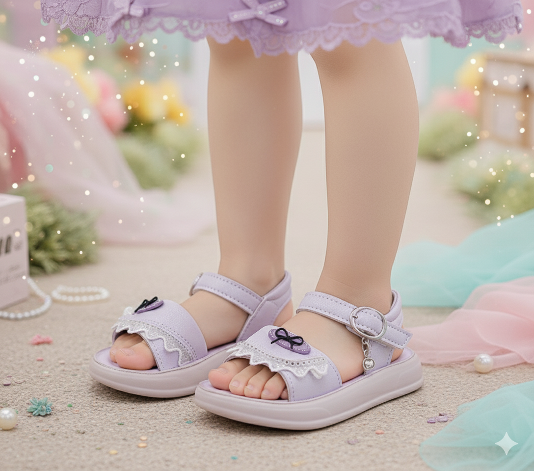 Beautiful Design Soft Sole Fancy Sandals for Kids - SUK30