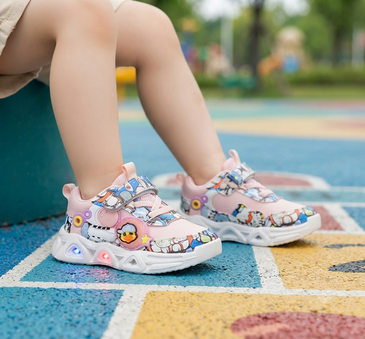 Lights in Sole Soft Sole Joggers for Kids - SB77