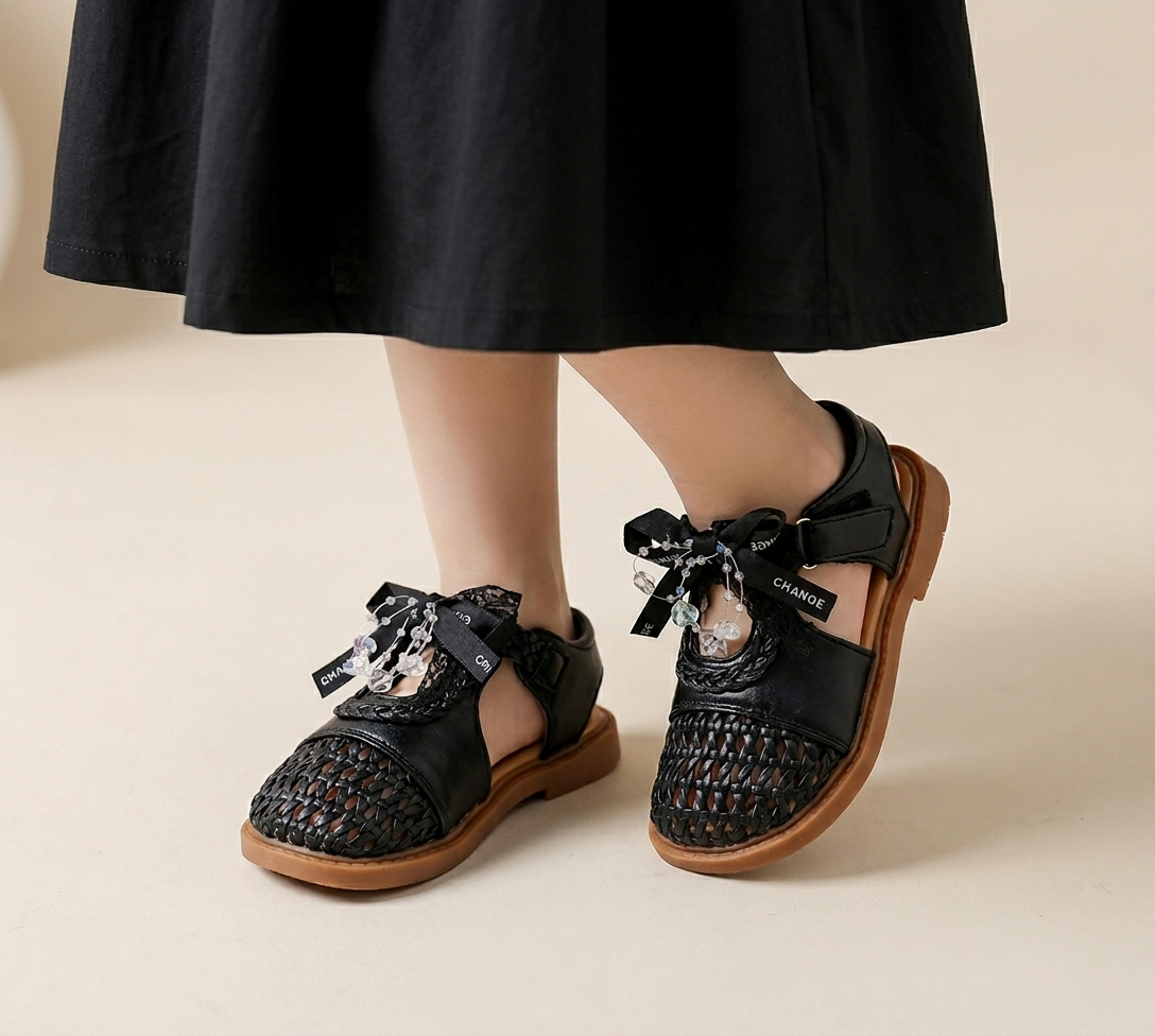 Trendy Looking Sandals For Girls - MTX-301 (Black)