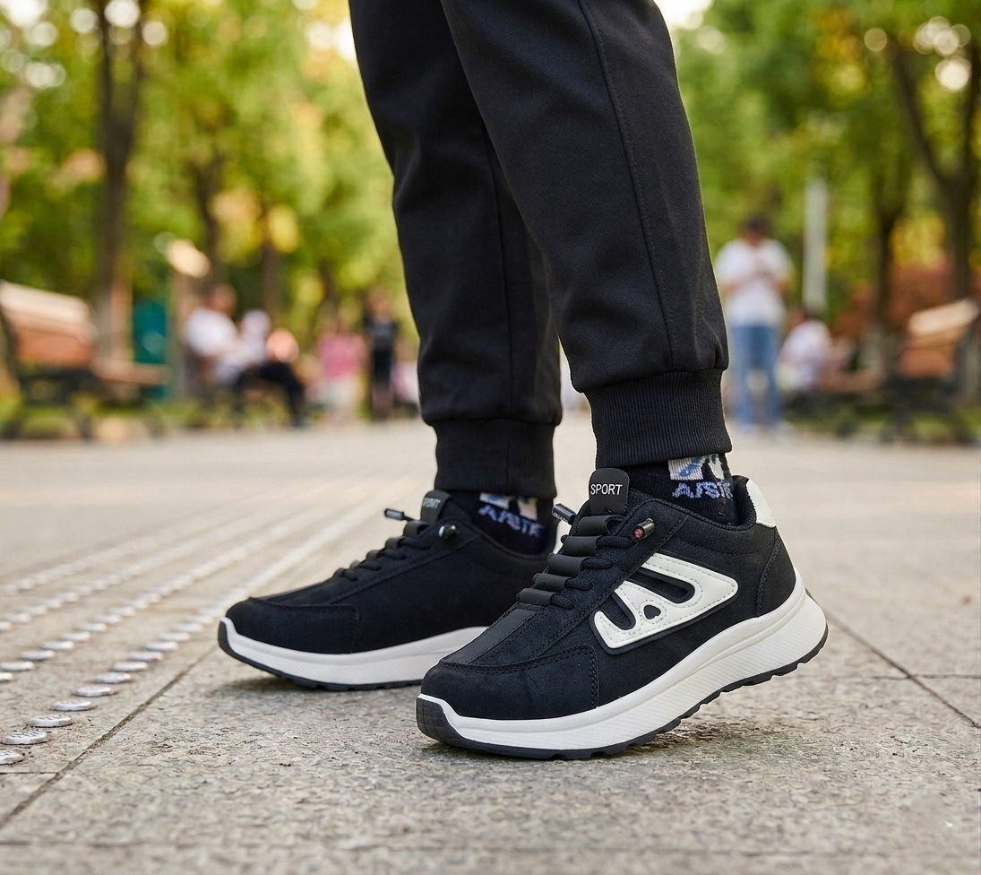 Premium Quality Sneakers For Boys - 812 (Black)