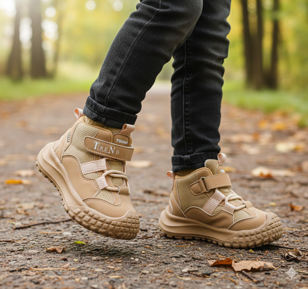 Premium Quality Shoes Trendy Stylish Long Shoes for Kids-503(Beiege)