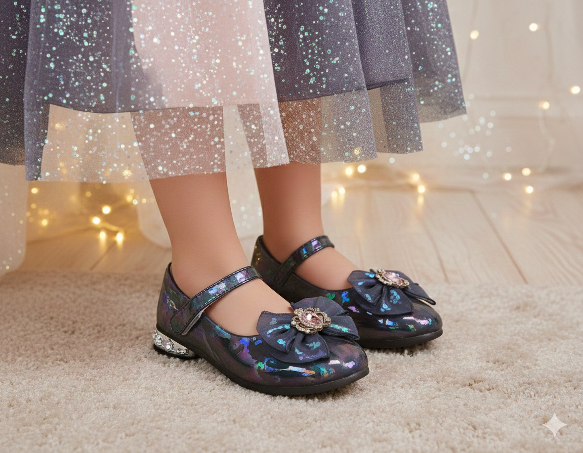 Beautiful Design Printed Pumps for Kids Girls - DJK52