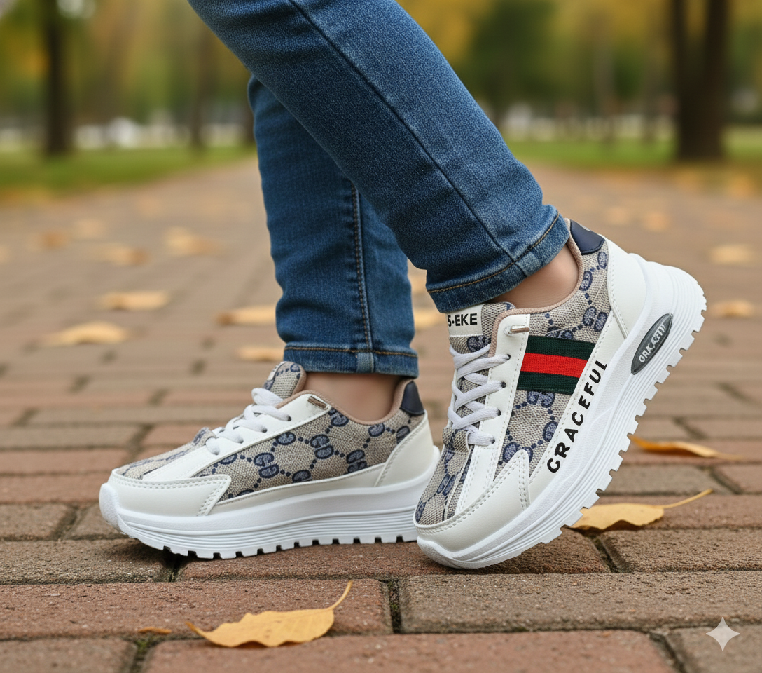 Premium Quality Trendy Look Sneakers for Kids - MFT06 (White)