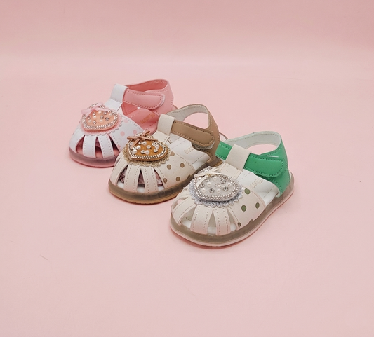 Trendy Looking Fancy Sandals with LED sole for Girls - NKS08