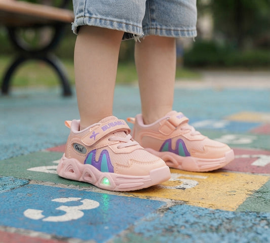 Lights in Sole Soft Sole Joggers for Kids - SF55