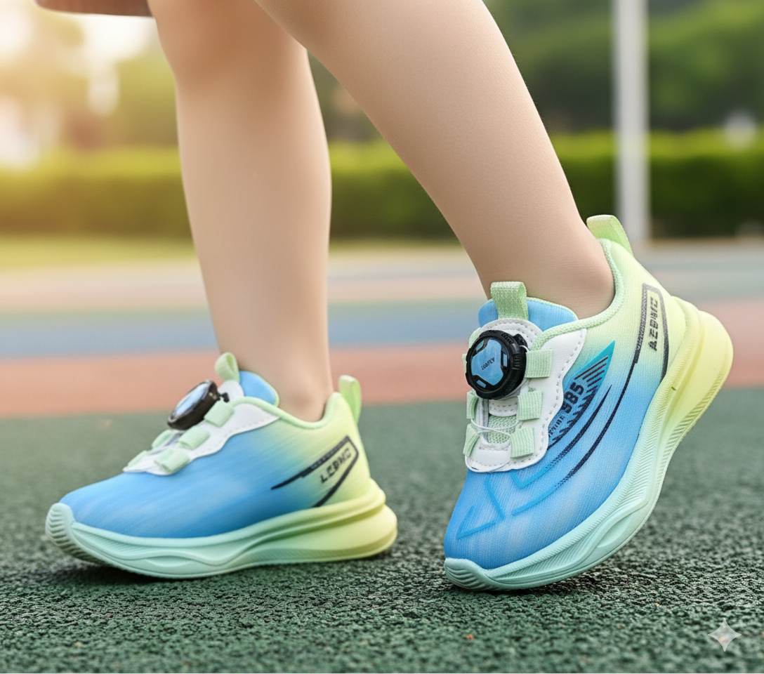 Premium Quality Light Weight Trendy Look Autolace Sneakers for kids - S65