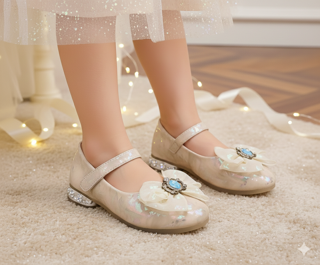 Beautiful Design Printed Pumps for Kids Girls - DJK52