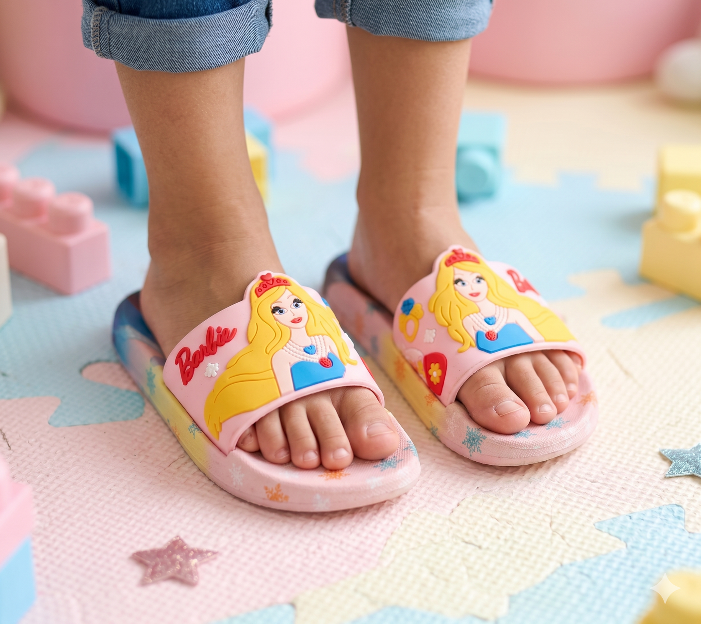 Barbie Theme Non Slip Summer Slipper for Kids Girls - ARS2