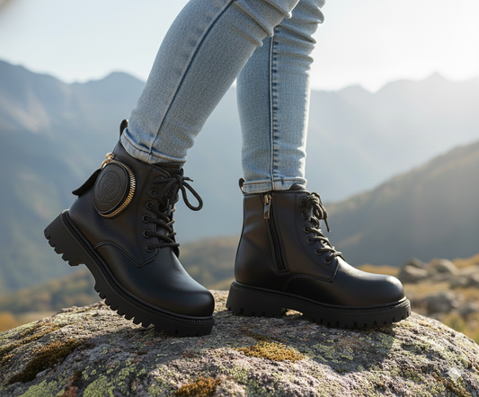 Premium Quality Stylish Long Boot for Kids - 2386 (BLACK)