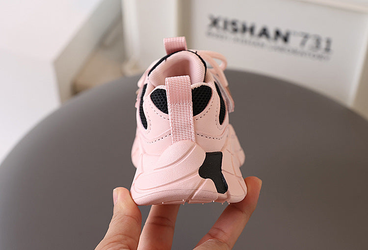 Imported Quality Trendy Look Sneakers for Kids - D019 (Pink)