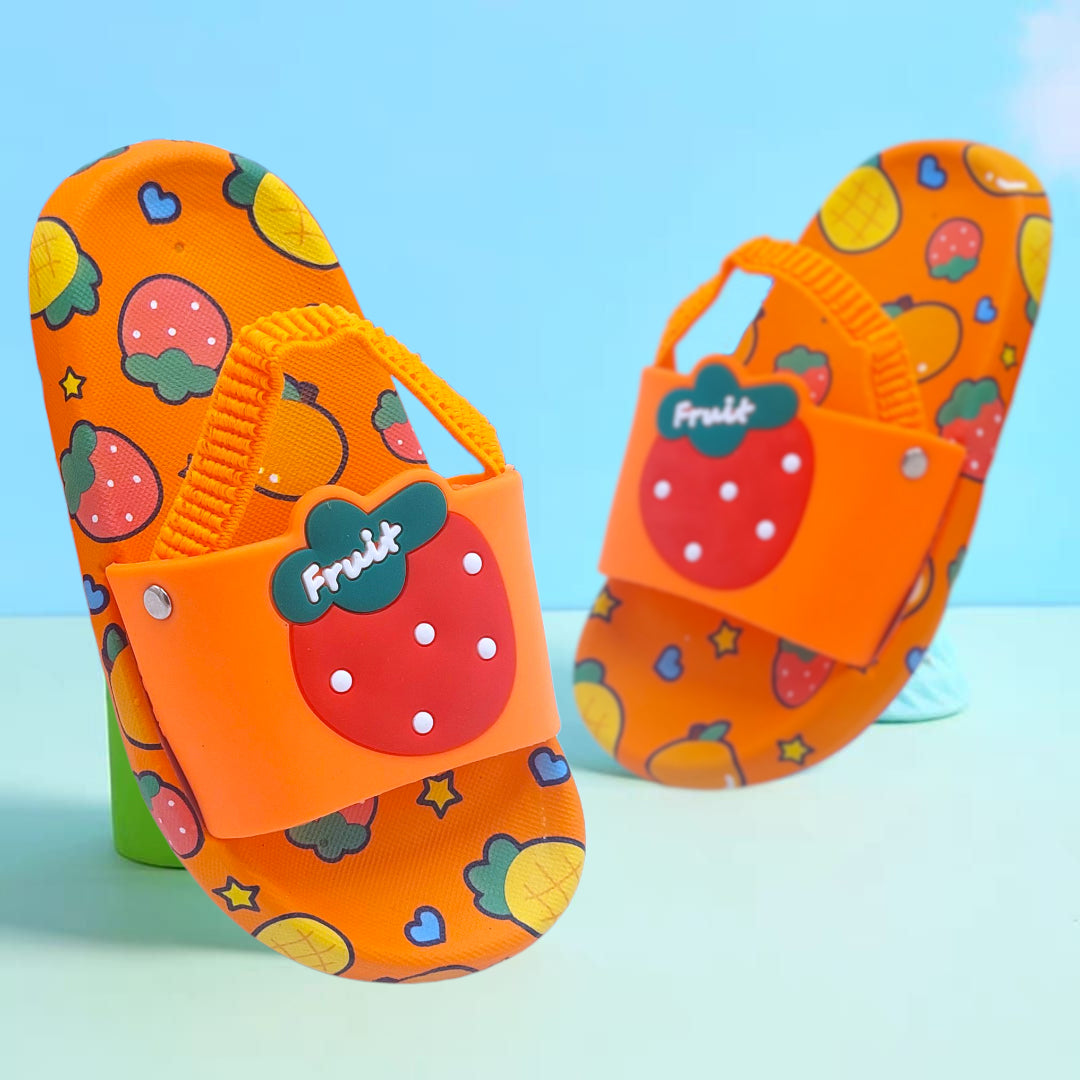 Soft Sole Tutti Frutti Slippers with Strap for Kids - SLIP1
