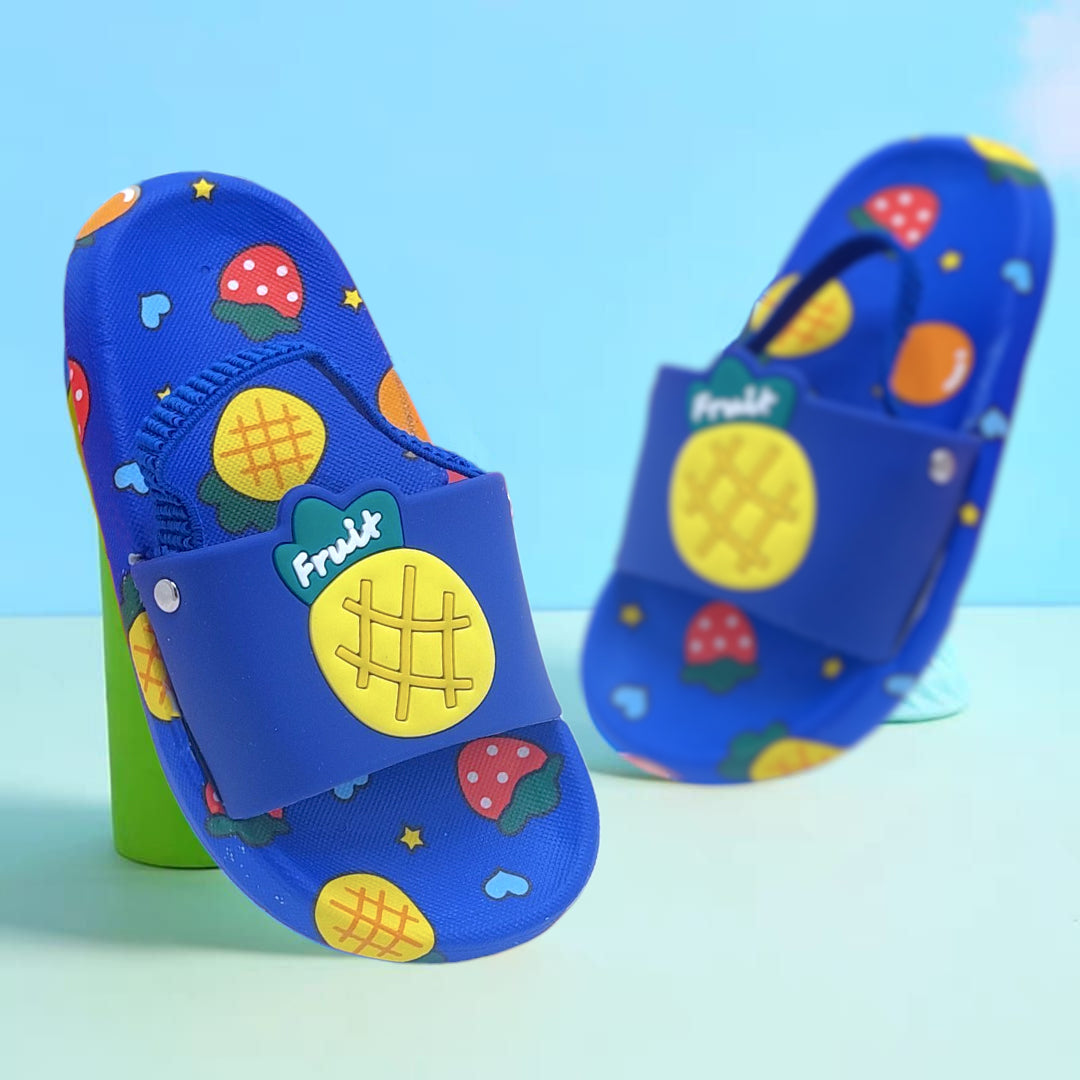 Soft Sole Tutti Frutti Slippers with Strap for Kids - SLIP1