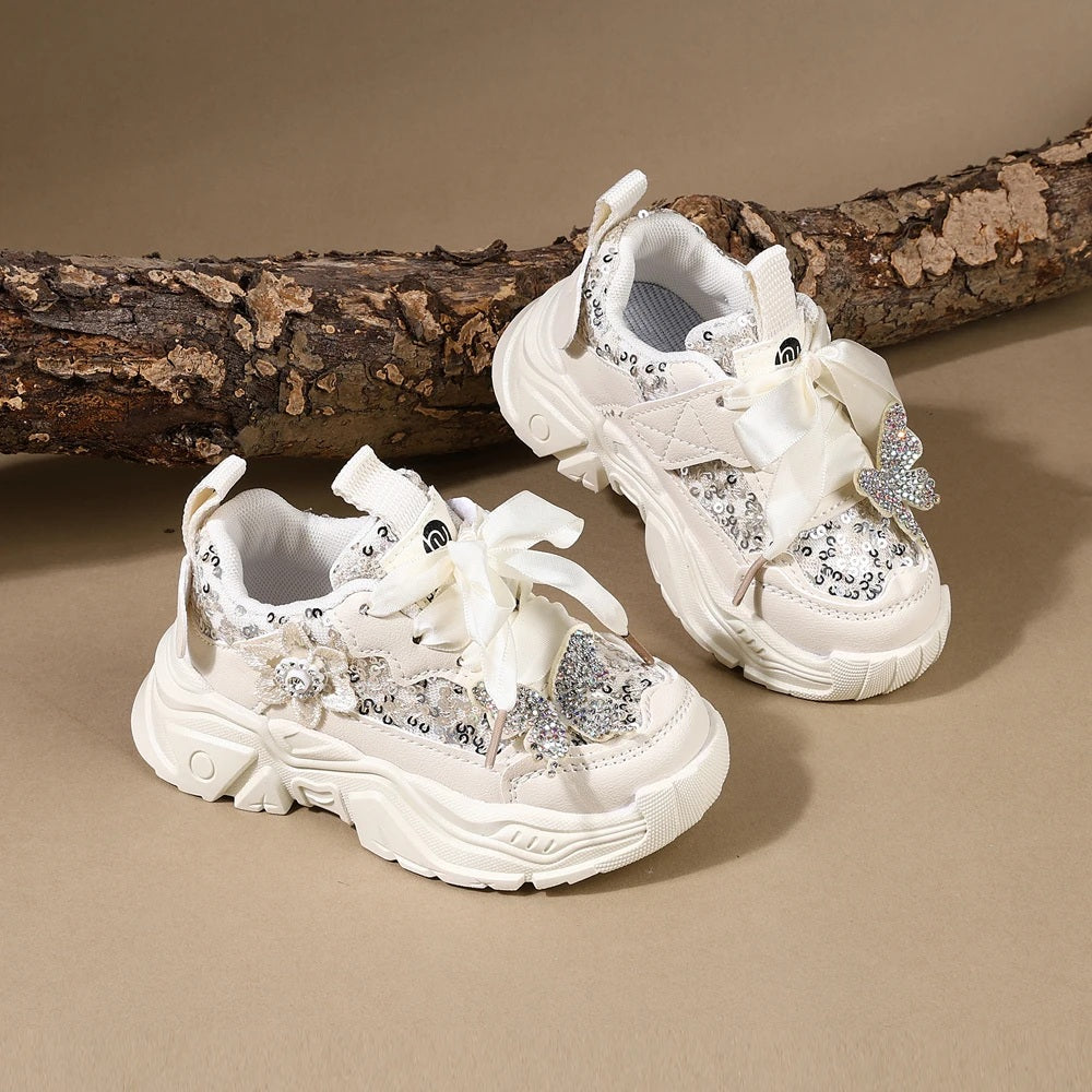 Beautiful Design Soft Sole Fancy Look Sneakers for Kids - BD5