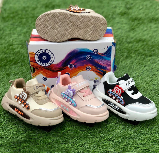 Lights in Sole Cute Design Shoes for Kids - FK-109