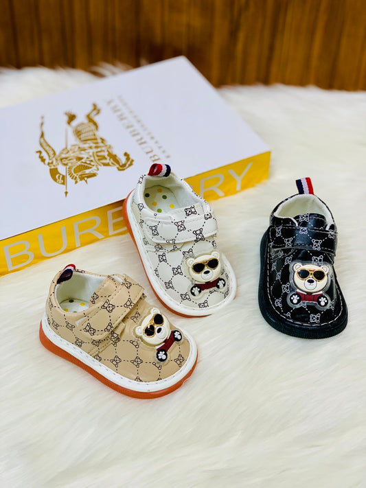 Voice in Sole Infant's Cute Design Bear Printed Soft Shoes - K108